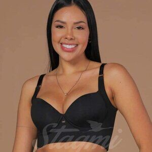 100% Colombianas Magic Bra Full Cup Black 34D El arte de modelar con elegancia!